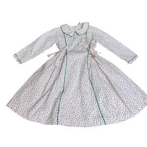 Peg&Kris Girls Sz 5 Dress Prairie Pioneer Plantation Homestead Retro Floral